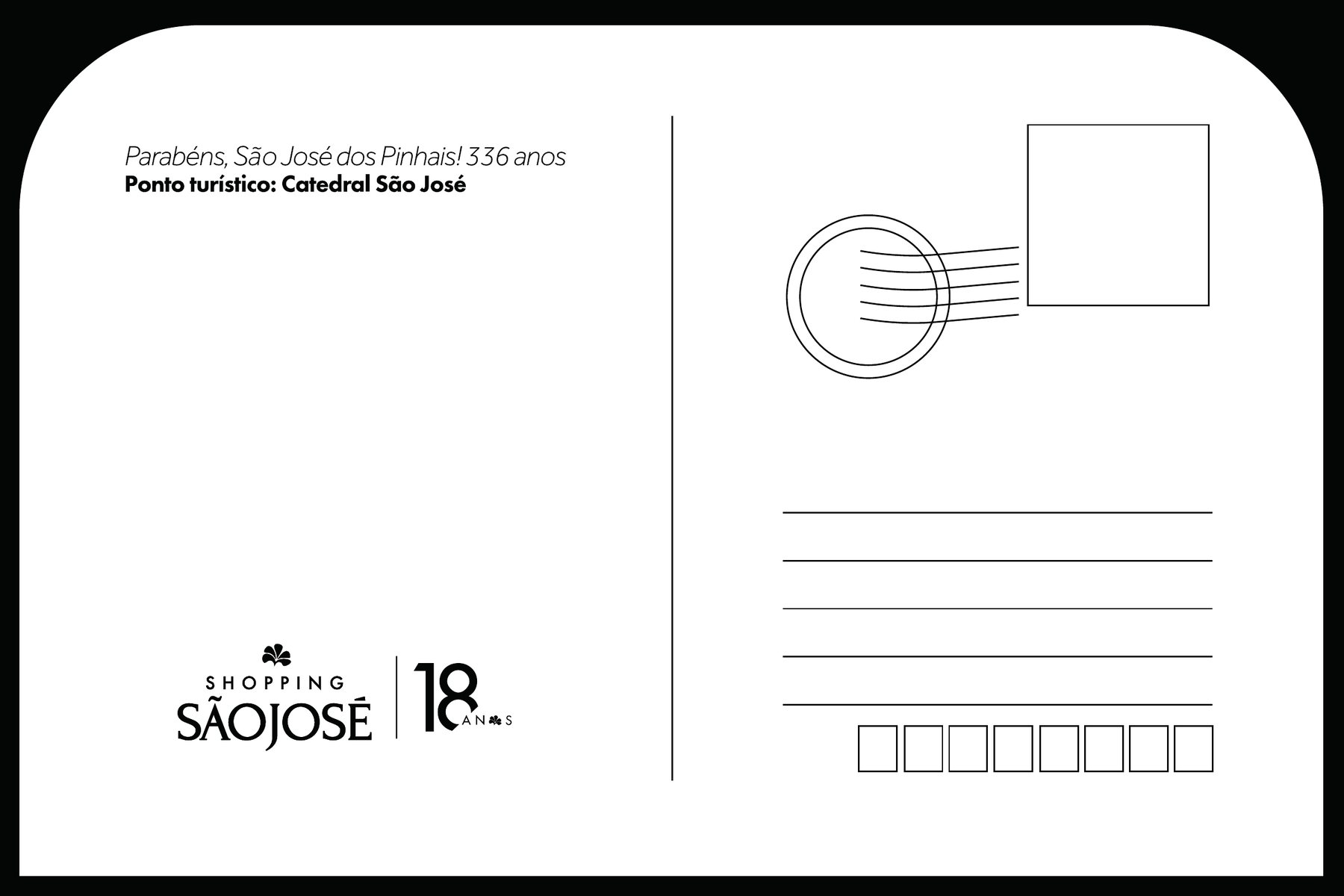 Postal Catedral, verso