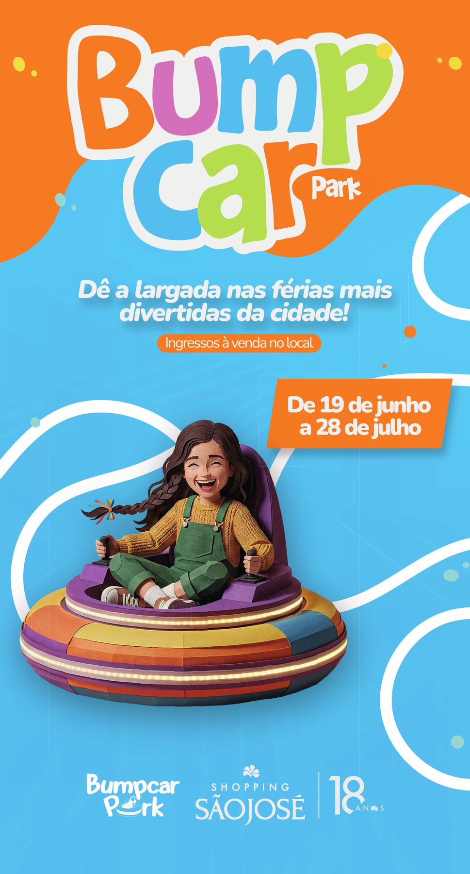Totem de vidro do Bumpcar Park