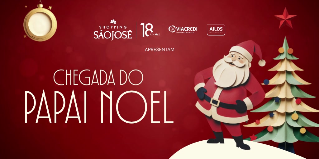 Quadro do outdoor de Natal
